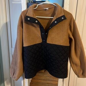 J Crew fleece pullover size small